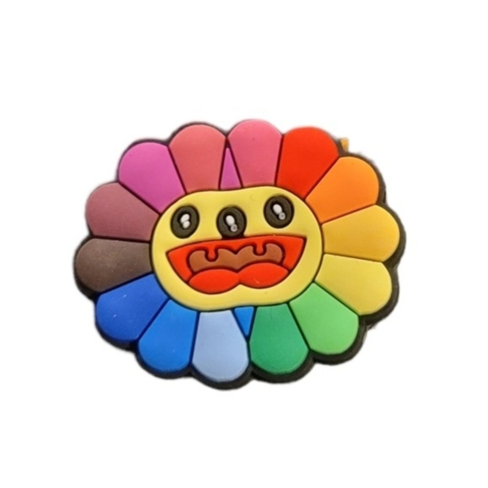 NEW Takashi Murakami Multicolor Double Face Croc Charm